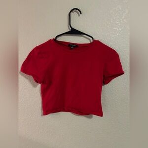 Red Crop Top